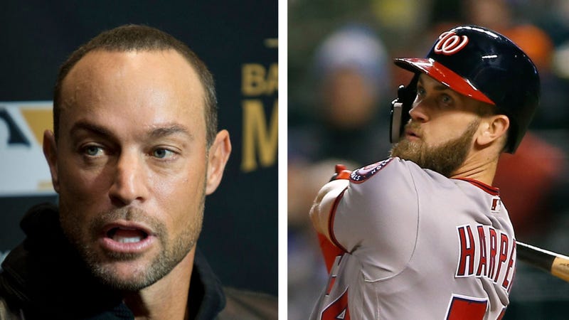 Gabe Kapler and Bryce Harper