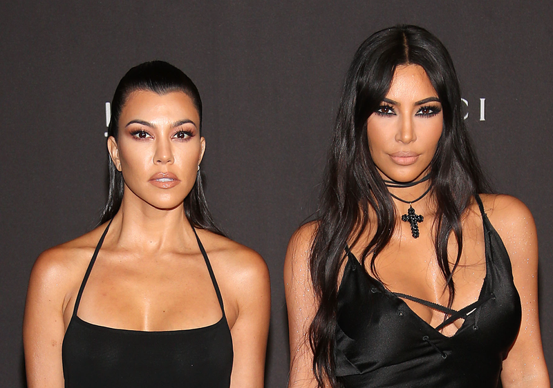 Kim and Kourtney Kardashian