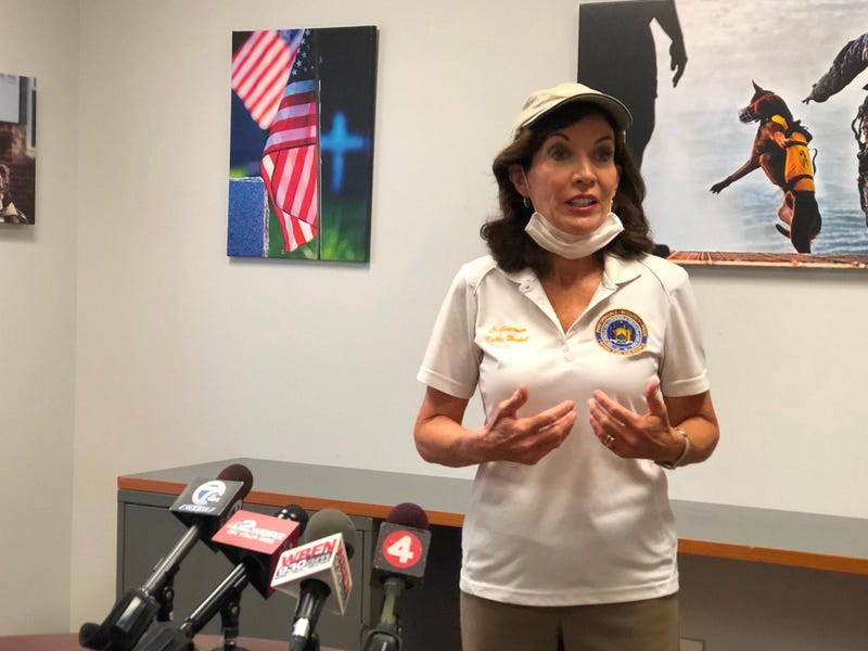 Lieutenant Governor Kathy Hochul address reporters about phase four of reopening. June 23, 2020 (WBEN Photo/Mike Baggerman)