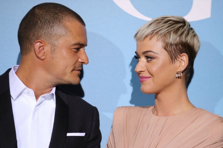 Katy Perry and Orlando Bloom attend the Gala for the Global Ocean