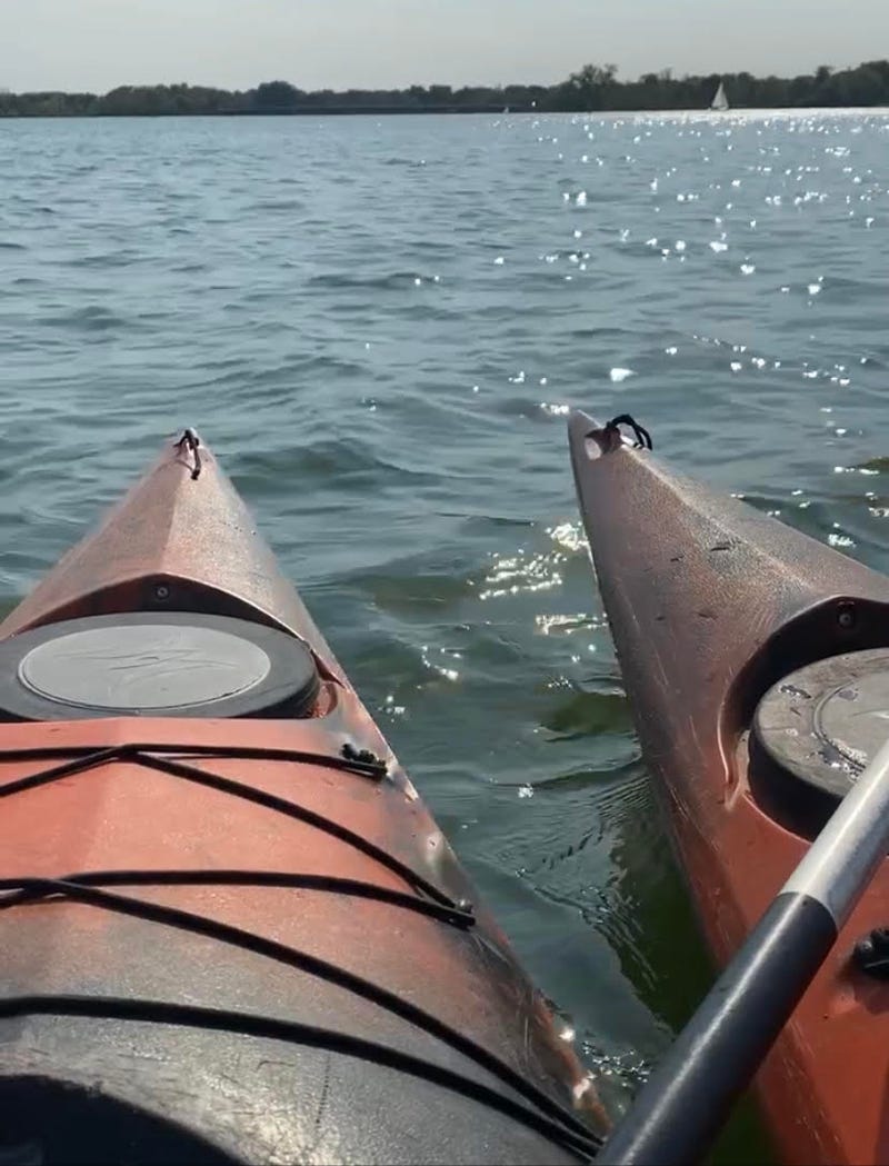 kayaking on Lake Nokomis