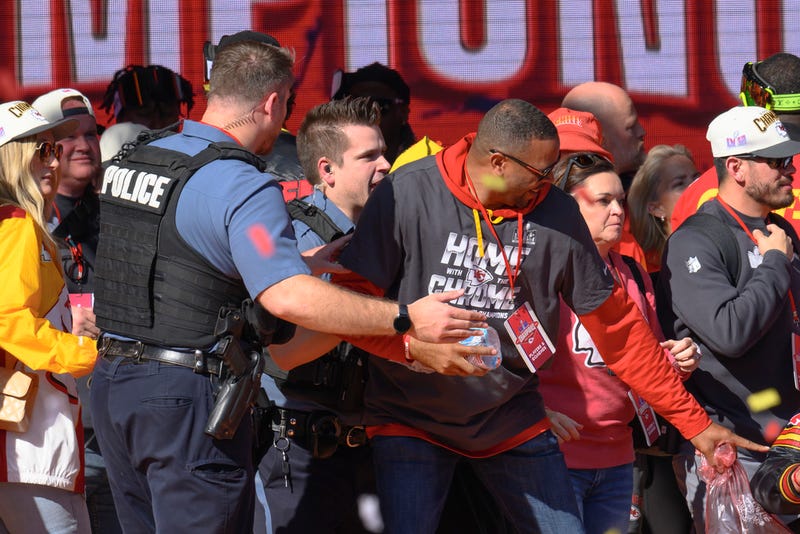 One of the men who tackled one of the suspected gunmen in Wednesday's Kansas City shooting spoke with our sister station in Los Angeles about the incident and what led to him and another person stopping the suspect