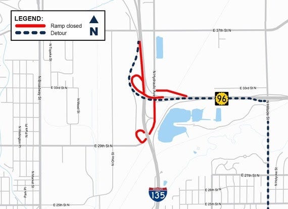 KDOT announces some weekend ramp closings in Wichita