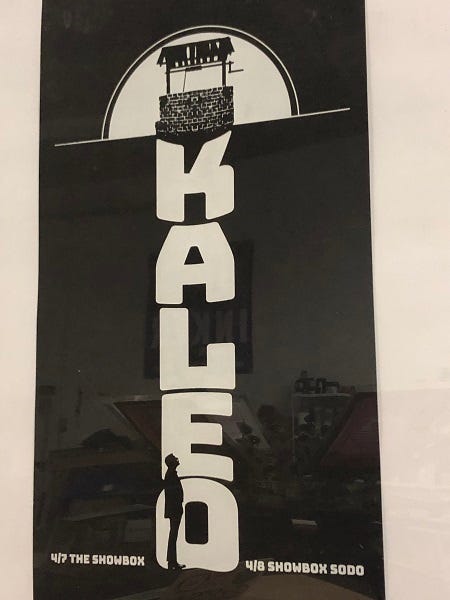 Kaleo poster The Showbox