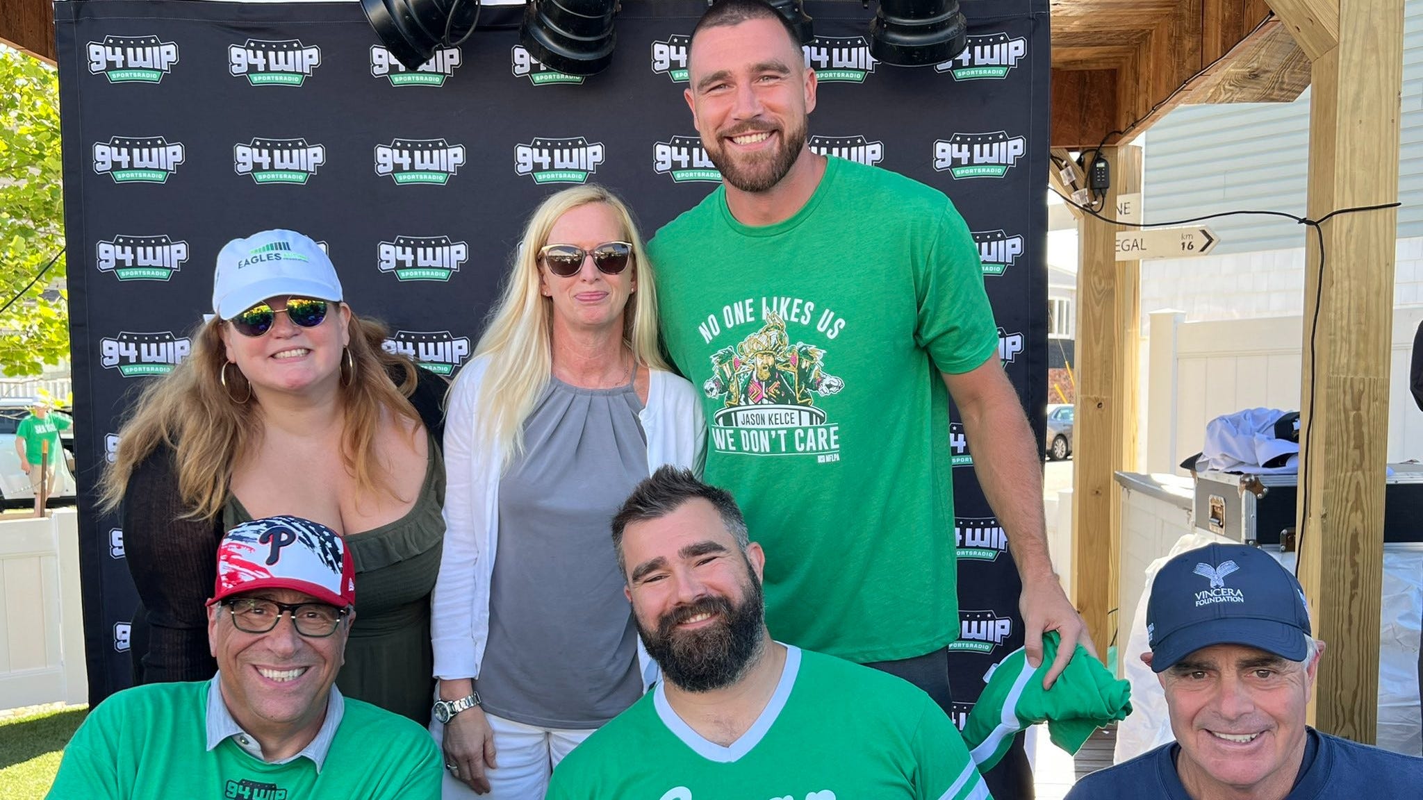 Jason and Travis Kelce join the 94WIP Morning live in Sea Isle
