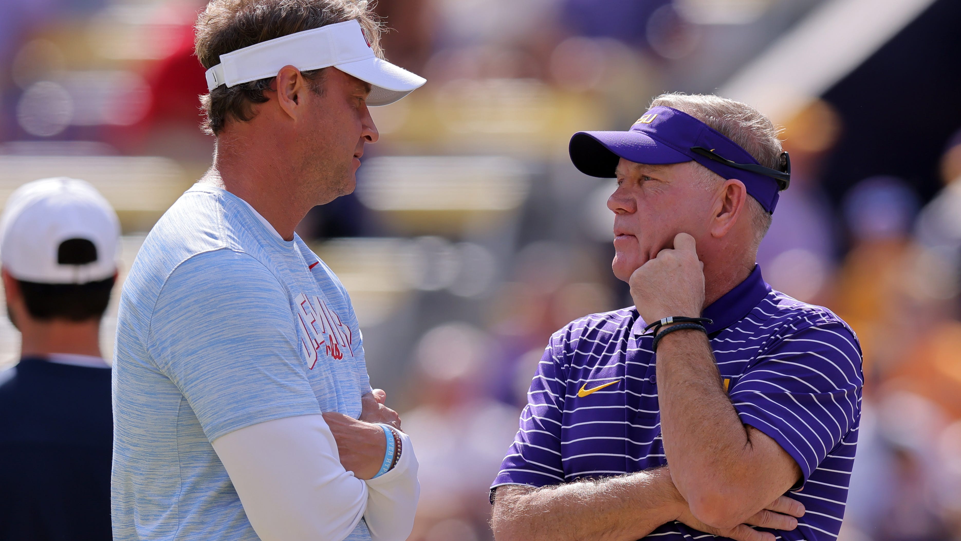 LSU, Brian Kelly troll Lane Kiffin on social media after win over Ole Miss