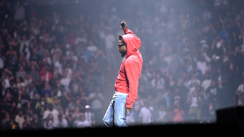 endrick Lamar performs onstage during The Pop Out – Ken & Friends Presented by pgLang and Free Lunch at The Kia Forum on June 19, 2024 in Inglewood, California. 
