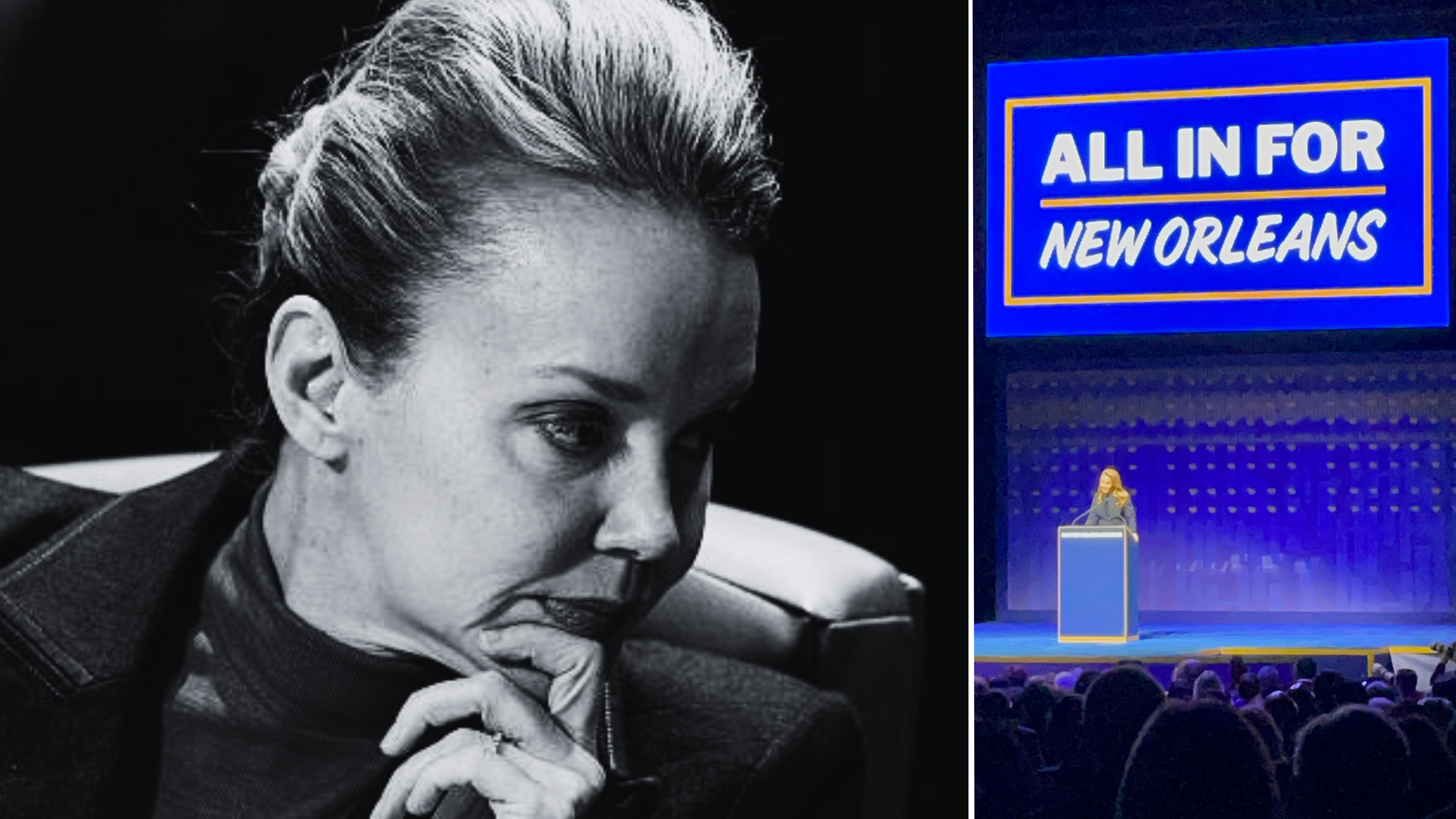 As Moreno grabs the reins, she vows to a distressed New Orleans: With the world watching, there’s no half measures. It’s “ALL IN” or nothing.