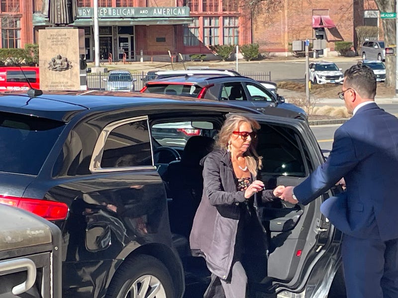 Kimberly Sullivan outside Waterbury Superior Court
