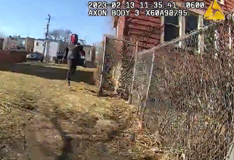 screen shot of Javontay Kindred on CPD body cam.