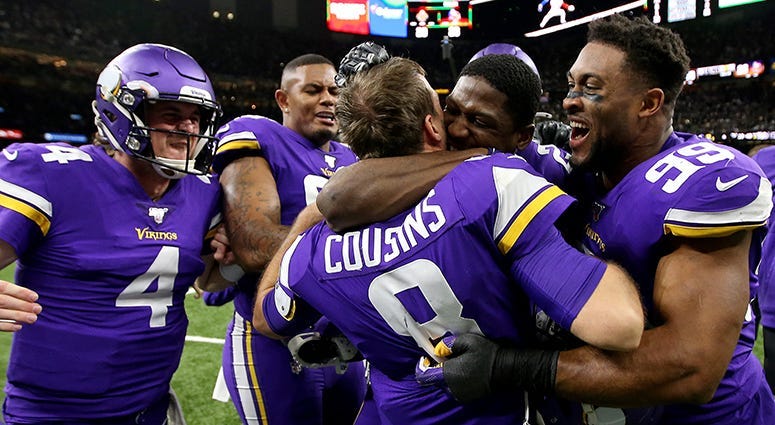 Kirk Cousins lobs fade pass for OT win