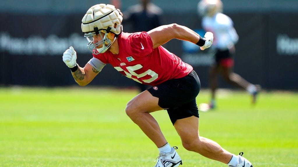 George Kittle misses third straight practice, questionable for Week 1