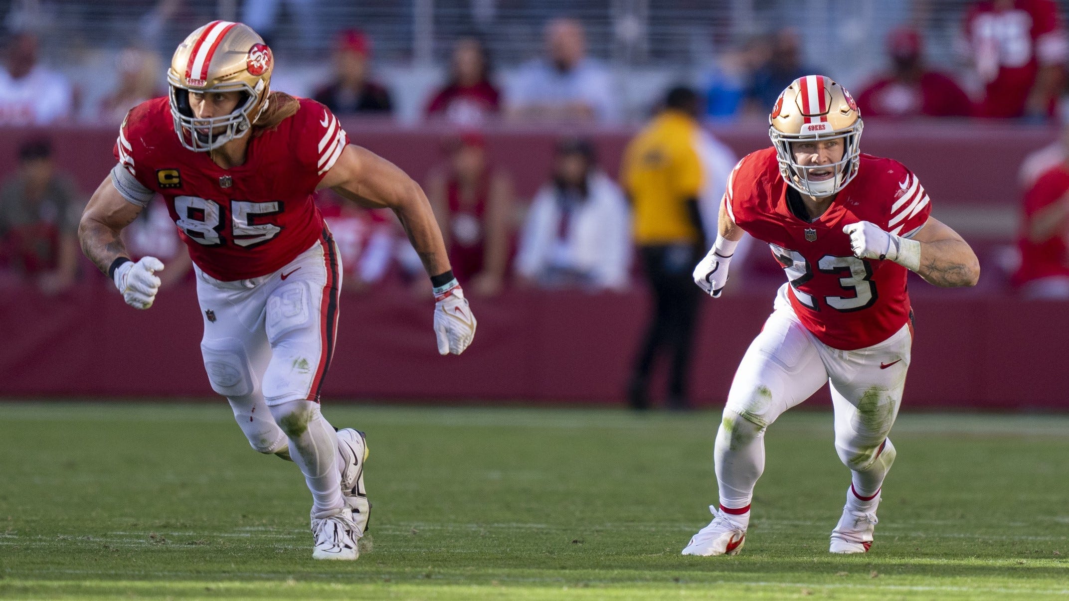 George Kittle manifested Christian McCaffrey's trade to 49ers