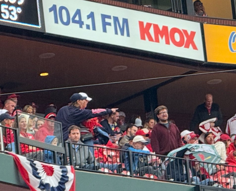 A nice new addition to Busch Stadium on Opening Day 104.1 KMOX