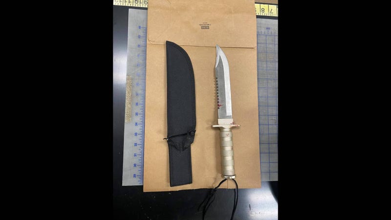 knife and ruler