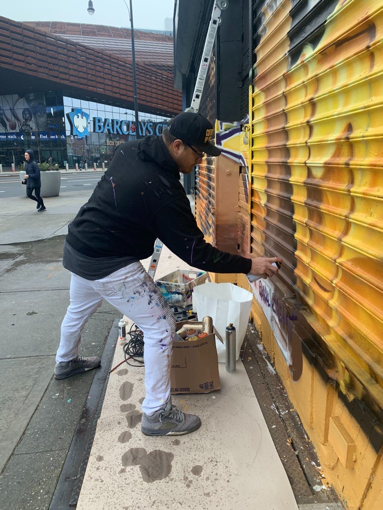 Kobe and Gianna Bryant Mural in Brooklyn