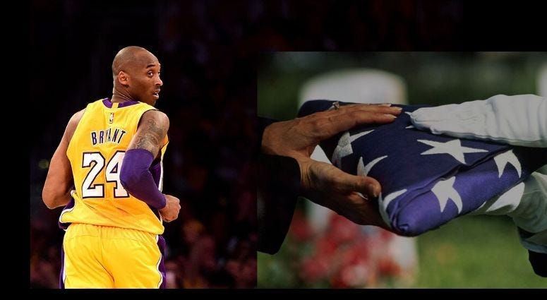 Kobe Bryant and a military funeral