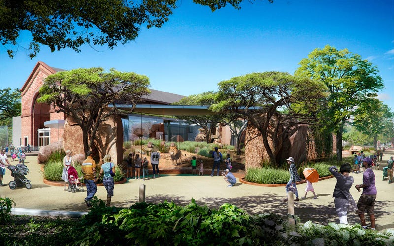 Kovler Lion House rendering - Lincoln Park Zoo