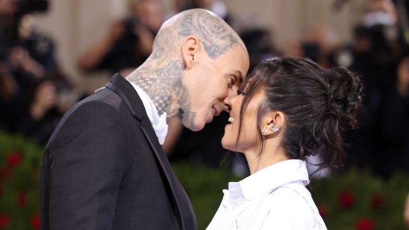 Travis Barker and Kourtney Kardashian