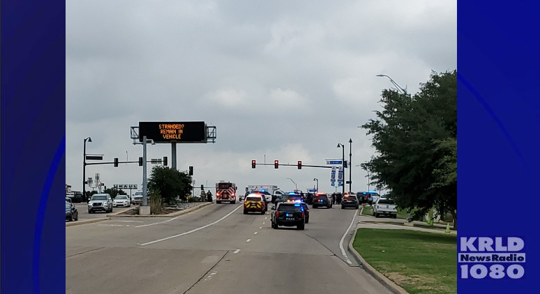 scene of the crash in Haltom City