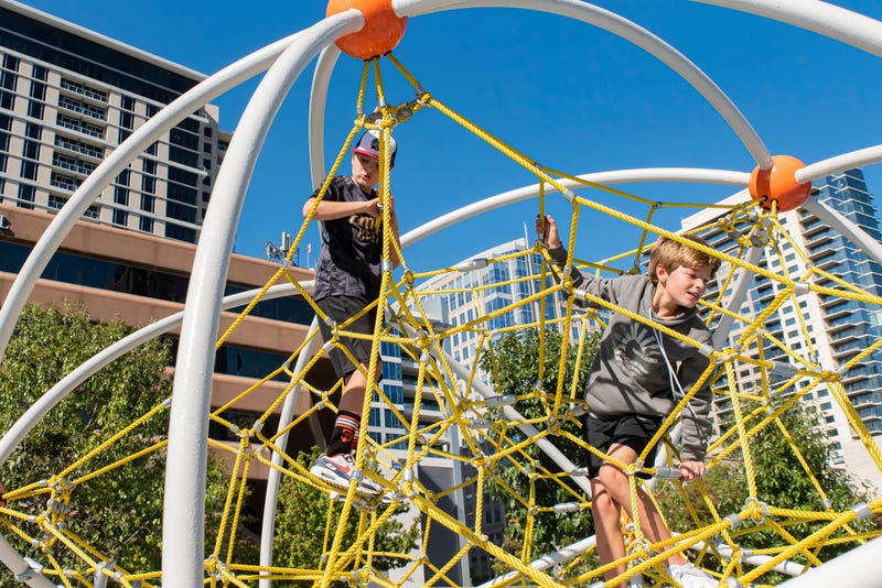 Klyde Warren Park in downtown Dallas
