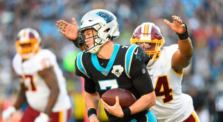 Redskins acquire QB Kyle Allen in trade with Panthers
