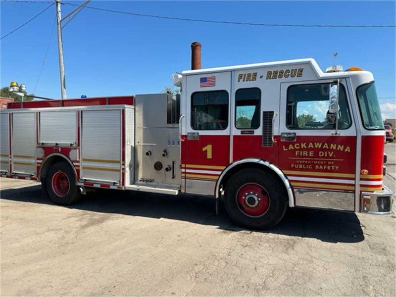 An auction ends Friday for a used Lackawanna fire truck. Auction coordinators say proceeds will go toward the city of Lackawanna which used this truck until 2022.