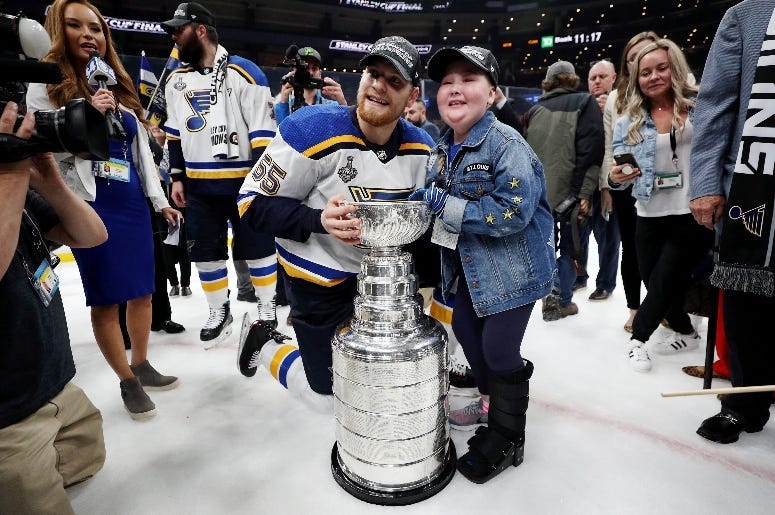 Laila Anderson and Stanley Cup