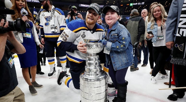 Laila Anderson and Stanley Cup