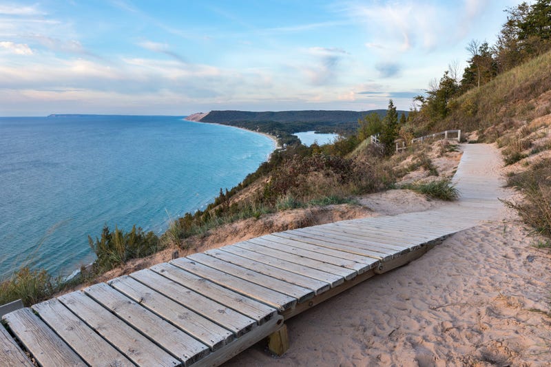 Lake Michigan Overlook at Sleeping Bear Dunes