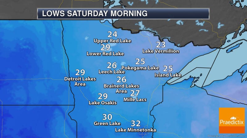 Saturday AM Lows