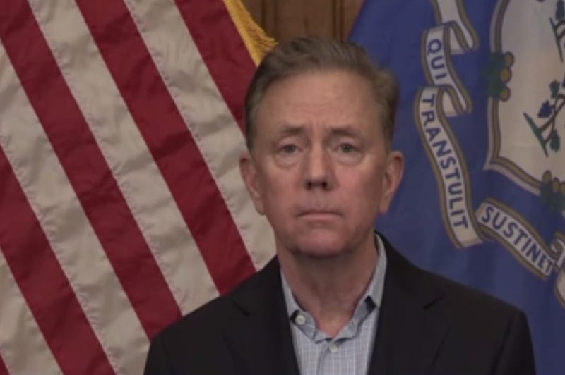 Governor Ned Lamont at his coronavirus press briefing April 10