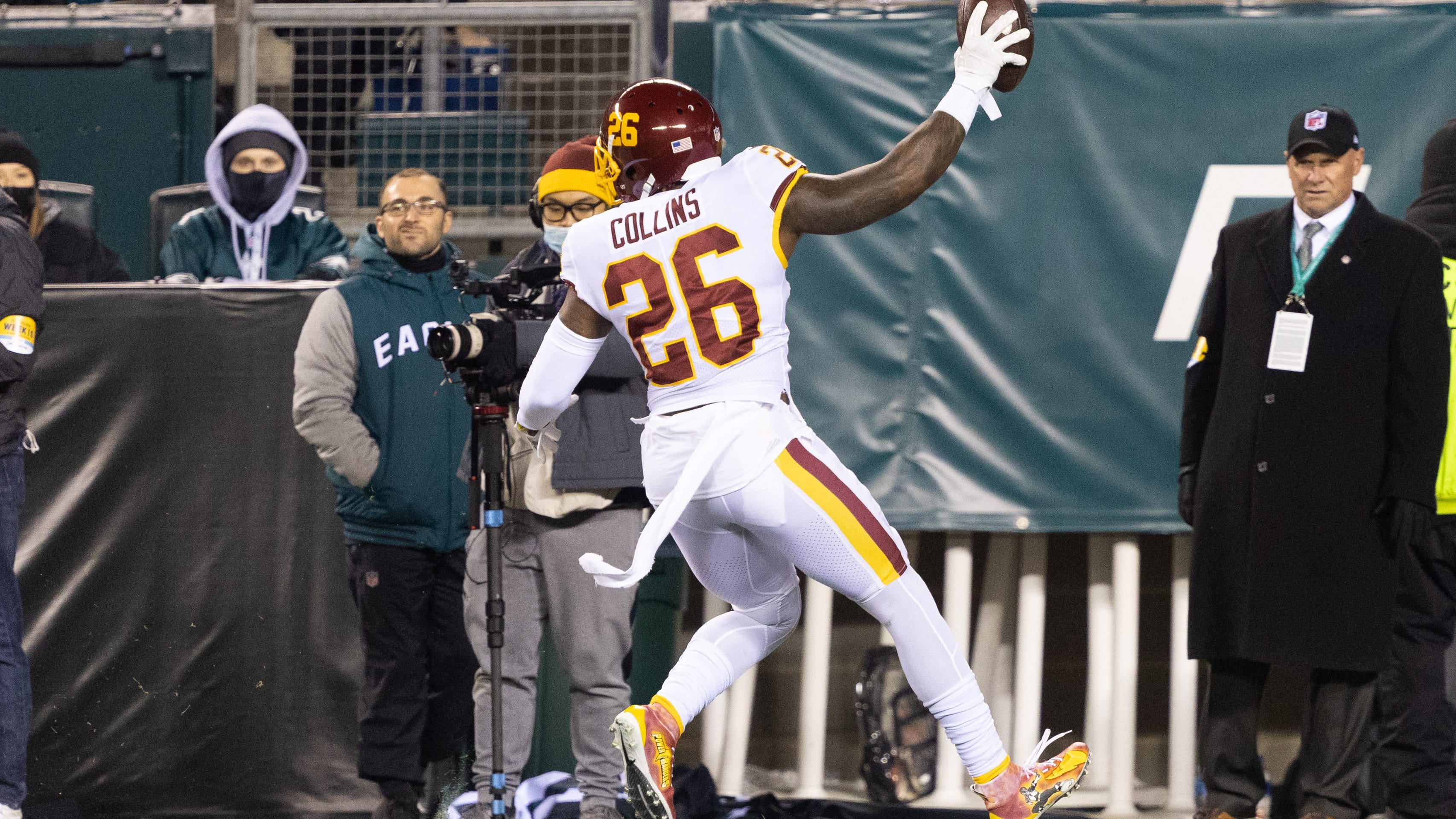 WATCH: Landon Collins has wackiest INT you'll see vs. Eagles but robbed of pick-six by refs