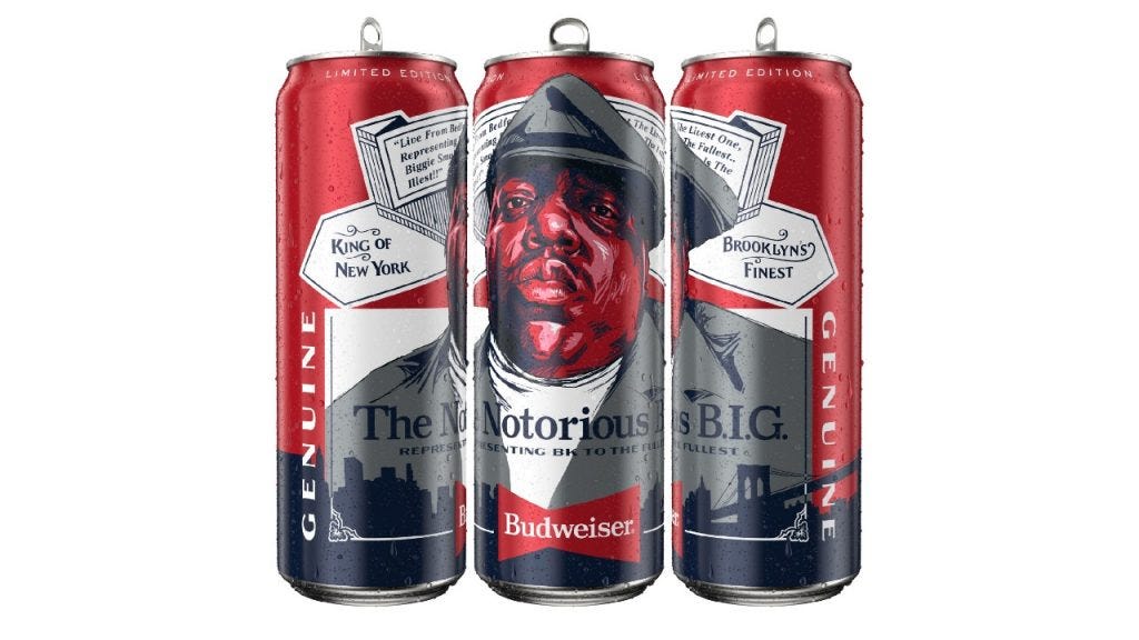 Budweiser celebrates Biggie Smalls with limited-edition tall boy cans