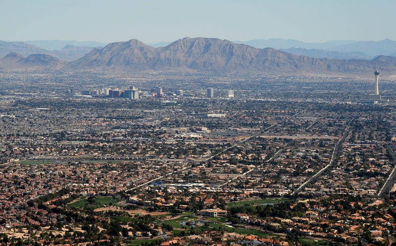 Aerial View Of The Las Vegas Valley