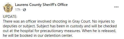 LCSO Facebook Post