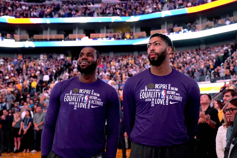 LeBron James Anthony Davis Lakers