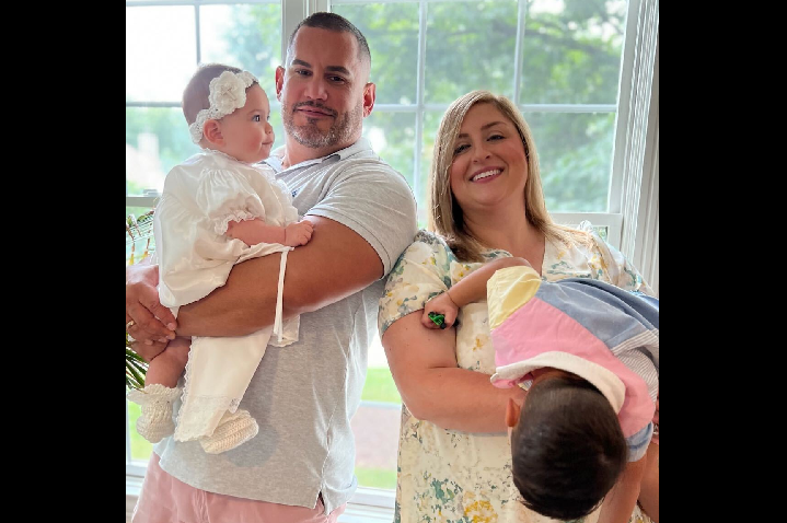 Peter Leguizamon is shown here with his wife Vanessa and their children.