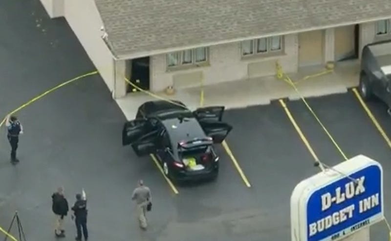 crime scene outside motel