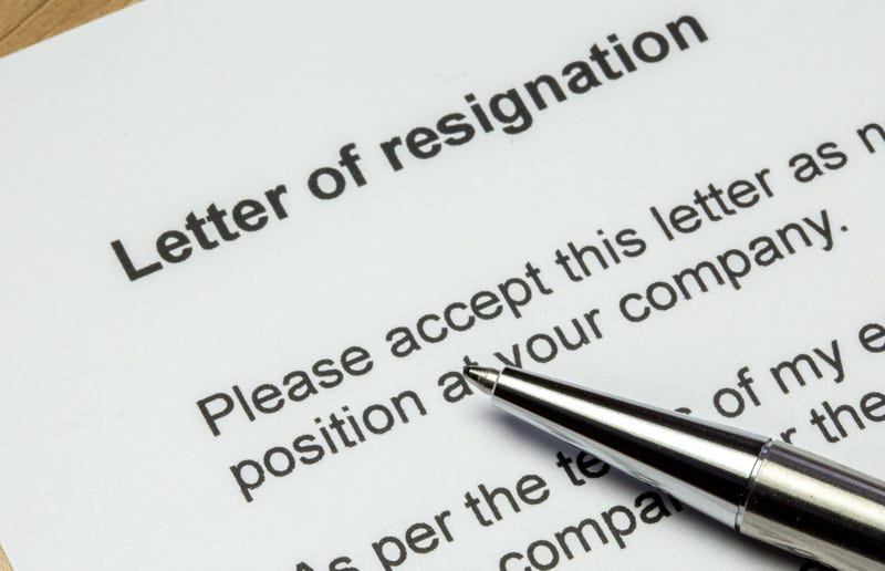 resignation letter