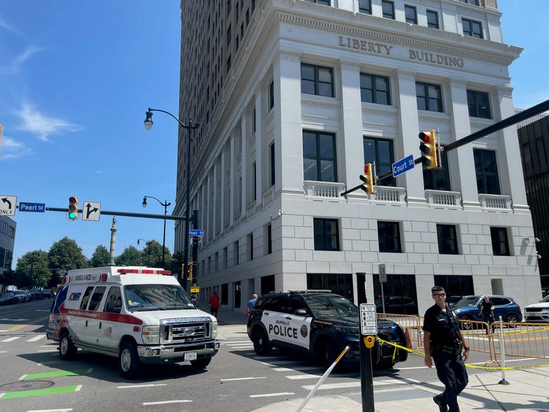 Pedestrian injured when bricks fall from Liberty building