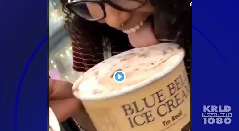 Blue Bell Ice Cream Licker