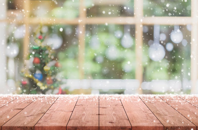 Snow and Christmas tree