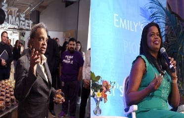 Lori Lightfoot and Kim Foxx