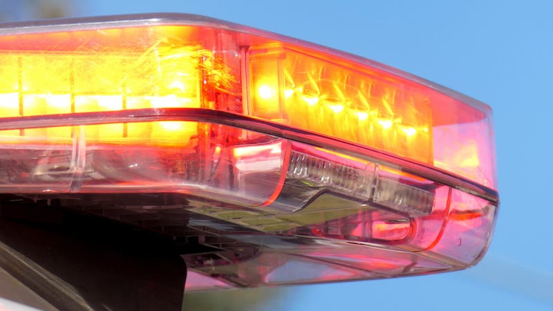 Emergency red light - stock photo