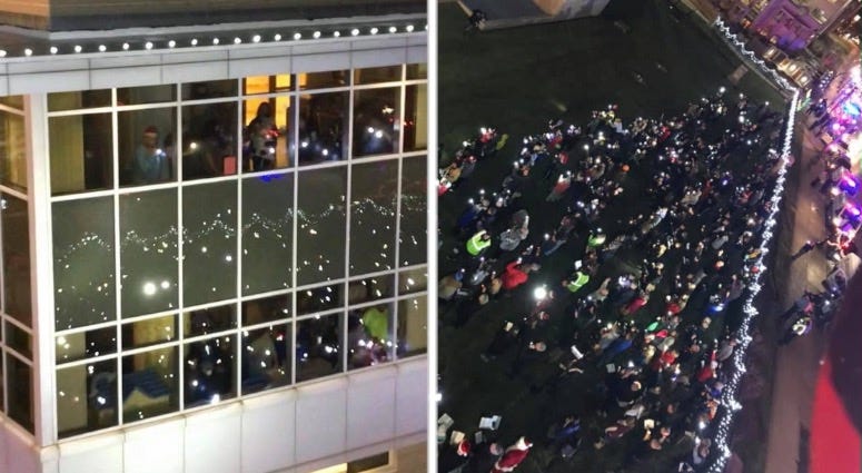 Cardinal Glennon light up event