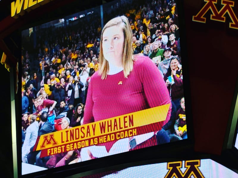 Lindsay Whalen coaching the Gophers