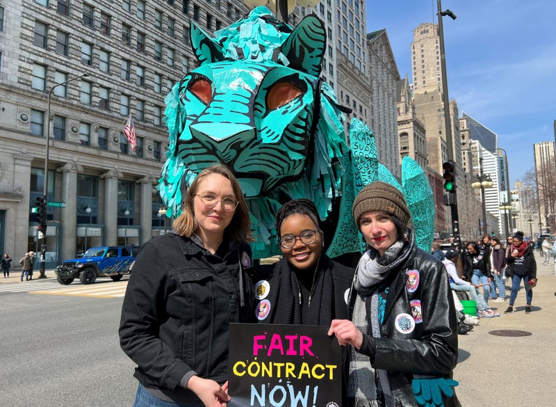 Art Institute labor demonstration