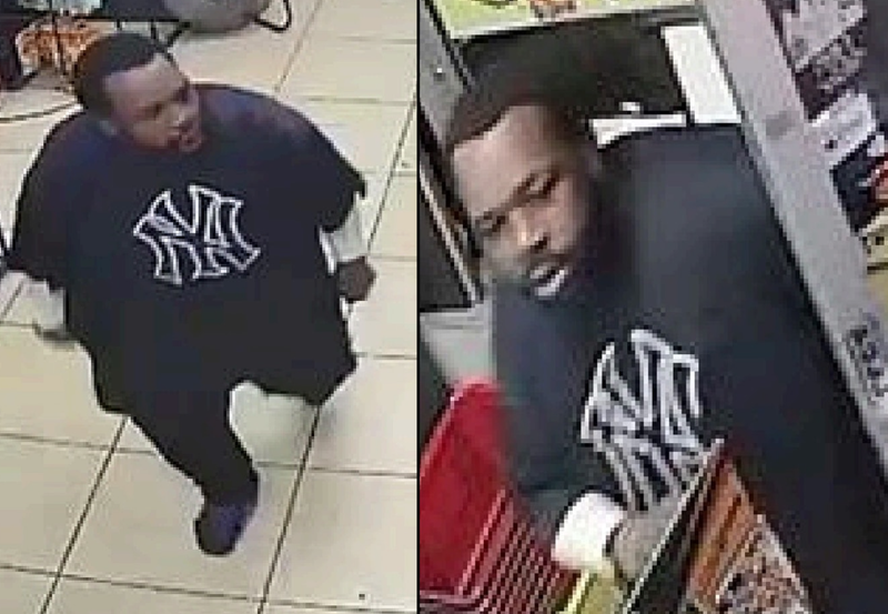 Police are searching for a man who threw bottles of wine at liquor store workers in Linden, New Jersey