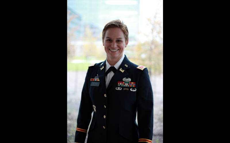 Maj. Lisa Jaster in late 2015, after her graduation from Ranger School that previous October. Now a Lieutenant Colonel Jaster is serving as the executive officer for the U.S. Army Reserve's 420th Engineer Brigade.